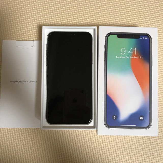 iPhoneX au版 シルバー 256GB