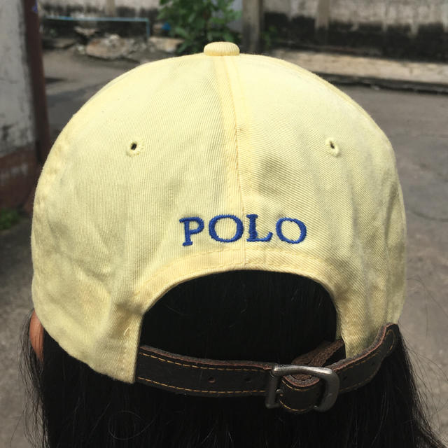 POLO RALPH LAUREN(ポロラルフローレン)のポロラルフローレン ビッグロゴ 6パネル キャップ 美品 90s  レディースの帽子(キャップ)の商品写真