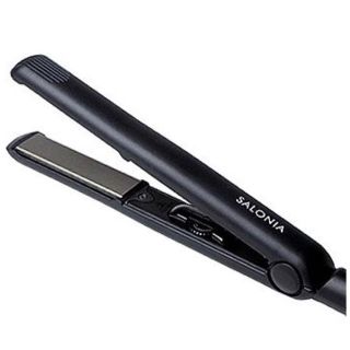 サロニア ダブルイオン  ストレートアイロン  専用ポーチ付き(ヘアアイロン)