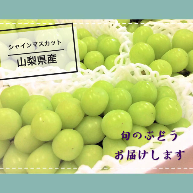 食品山梨県甲州勝沼産 ぶどう シャインマスカット 秀品 3房