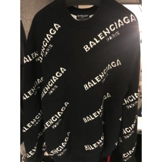 バレンシアガ(Balenciaga)のBalenciaga 17AW ロゴニットセーター M(ニット/セーター)