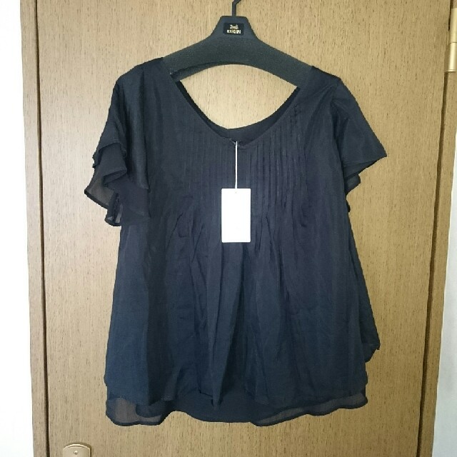 rienda(リエンダ)のrienda☆コットンフレアシャツ レディースのトップス(Tシャツ(半袖/袖なし))の商品写真