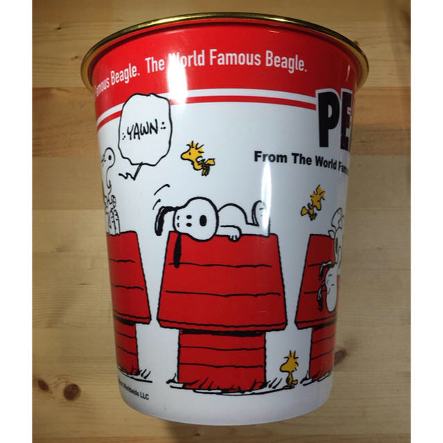 SNOOPY(スヌーピー)のスヌーピー ダストボックス エンタメ/ホビーのおもちゃ/ぬいぐるみ(キャラクターグッズ)の商品写真