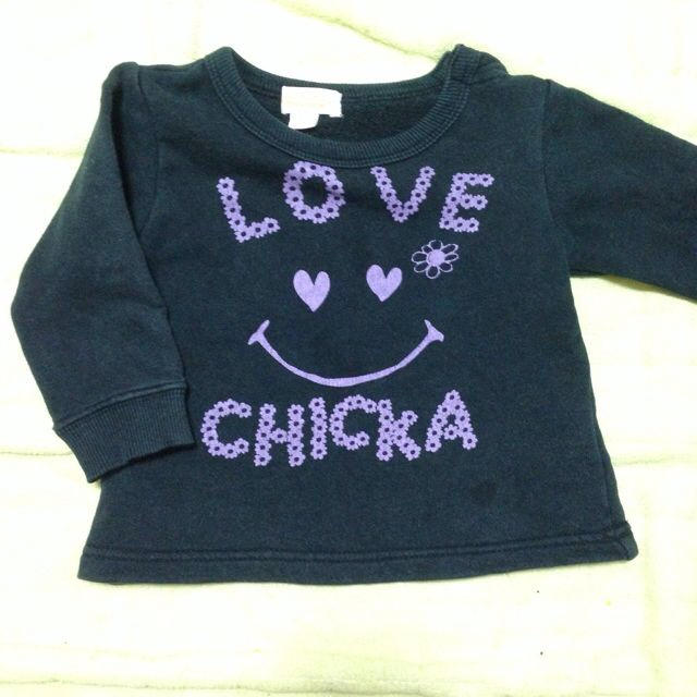 80cm トレーナー CHICKA キッズ/ベビー/マタニティのキッズ/ベビー/マタニティ その他(その他)の商品写真