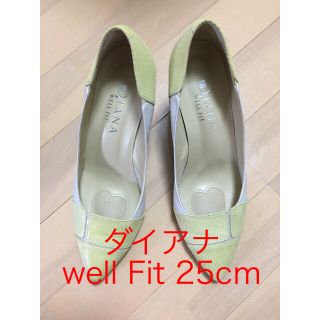 ダイアナ(DIANA)のDIANA ダイアナ well fit クッション内蔵 25センチ(ハイヒール/パンプス)