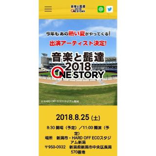 音髭 音楽と髭 2018 公式臨時駐車券1枚(音楽フェス)