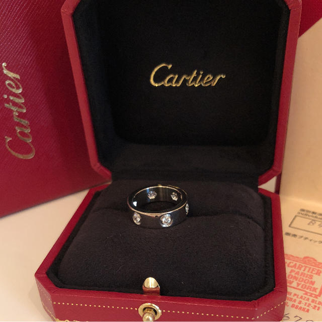 Cartier - カルティエ  ラブリング   フルダイヤ   48号   WG