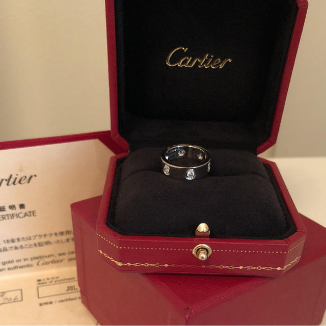 Cartier(カルティエ)のカルティエ  ラブリング   フルダイヤ   48号   WG レディースのアクセサリー(リング(指輪))の商品写真