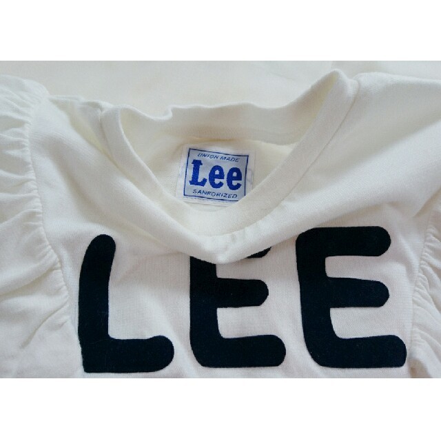 Lee(リー)のアプレレクール × LEE コラボ 袖フリルTシャツ キッズ/ベビー/マタニティのキッズ服女の子用(90cm~)(Tシャツ/カットソー)の商品写真