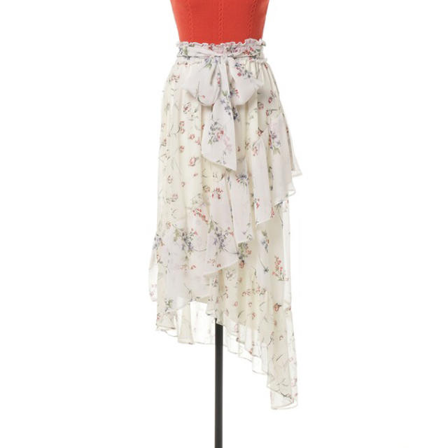 REDYAZEL(レディアゼル)のREDYAZEL ｱｼﾒラッフルロングスカート レディースのスカート(ロングスカート)の商品写真