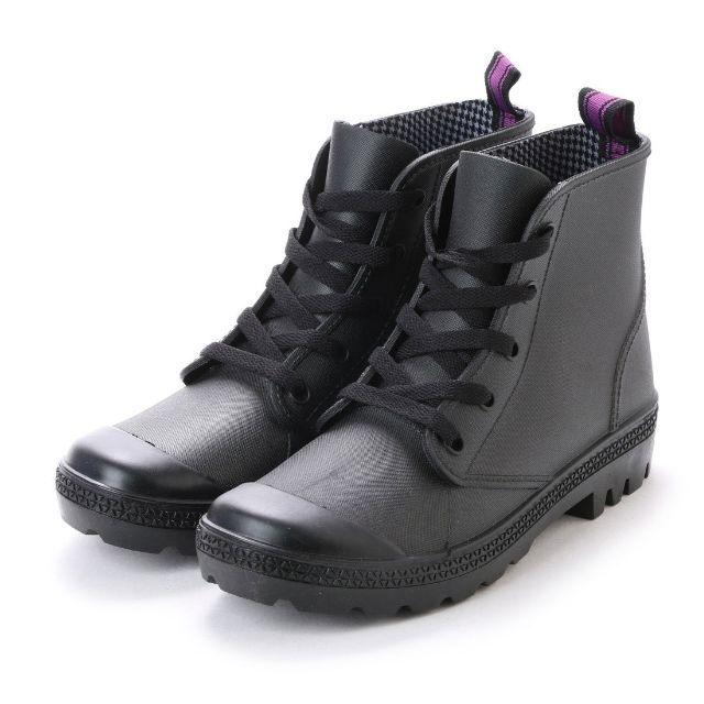 レディースハイカットレインシューズ（ブラック）Lサイズ　16042 レディースの靴/シューズ(レインブーツ/長靴)の商品写真