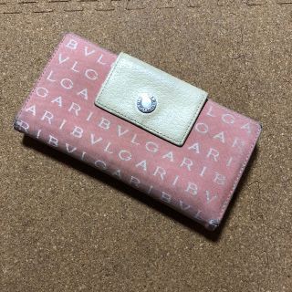 ブルガリ(BVLGARI)のBVLGARI✩長財布 ロゴマニア ピンク(財布)