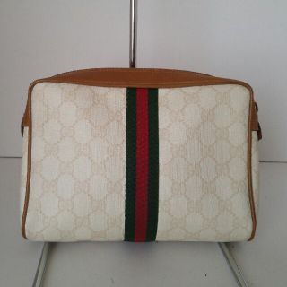 グッチ(Gucci)の稀少ビンテージグッチポーチ紙タグ付き(ポーチ)