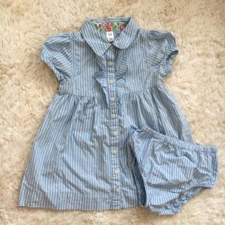 ベビーギャップ(babyGAP)のGAP ストライプワンピース 美品(ワンピース)