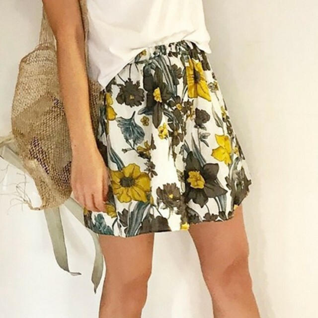 flower gauze short pants♡