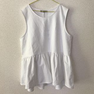 ザラ(ZARA)のZARA ペプラム トップス(タンクトップ)