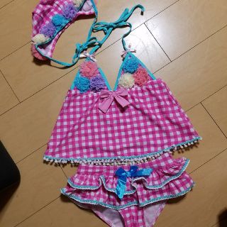 美品 子供 女の子 水着 ｾﾊﾟﾚｰﾄ ﾋﾞｷﾆ 120cm(水着)