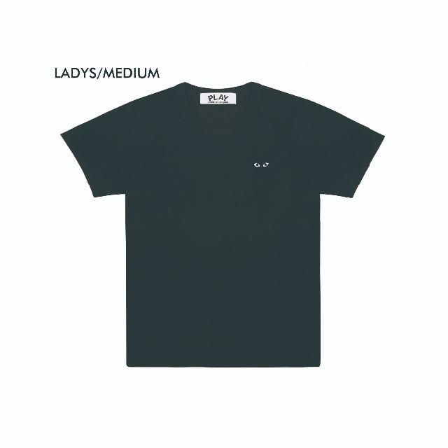 COMME des GARCONS(コムデギャルソン)のプレイコムデギャルソン　ワンポイント黒ハートTシャツ　BLK/M 新品　送料込 レディースのトップス(Tシャツ(半袖/袖なし))の商品写真