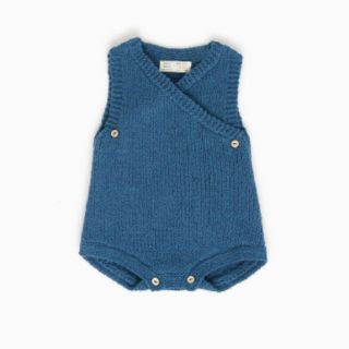 ザラキッズ(ZARA KIDS)のmaho様専用 ZARA mini クロスオーバーニットロンパース(ロンパース)