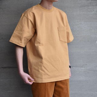 コモリ(COMOLI)のAURALEE 18SS STAND UP Tシャツ サイズ3 キャメル(Tシャツ/カットソー(半袖/袖なし))
