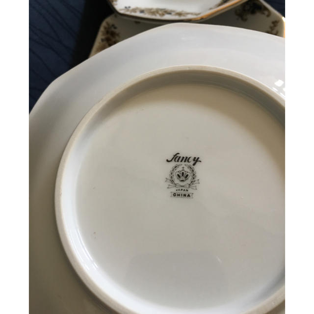 昭和レトロ  ファンシーチャイナ   中皿  5枚  日本製 インテリア/住まい/日用品のキッチン/食器(食器)の商品写真