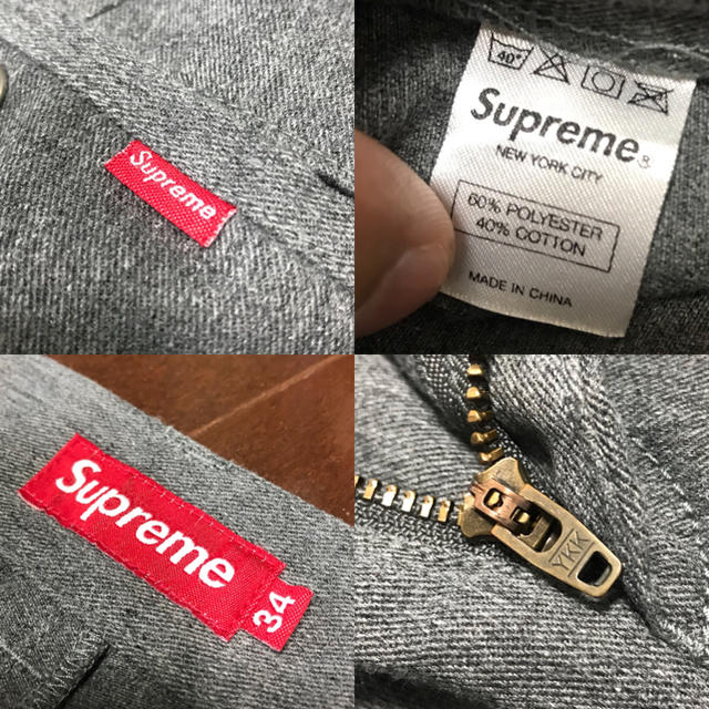 Supreme(シュプリーム)のsupreme work pant gray 34 メンズのパンツ(ワークパンツ/カーゴパンツ)の商品写真