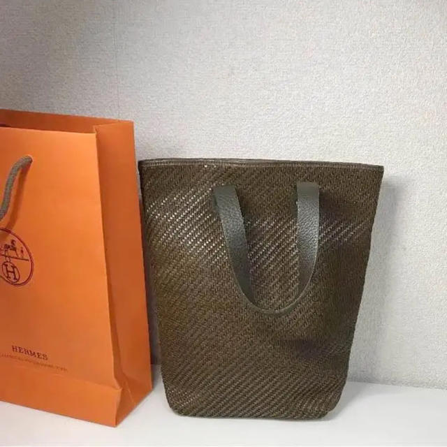 エルメス アメダバミニトートバッグ イントレチャート