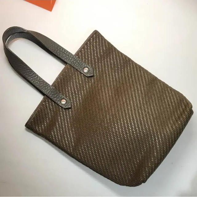 エルメス アメダバミニトートバッグ イントレチャート