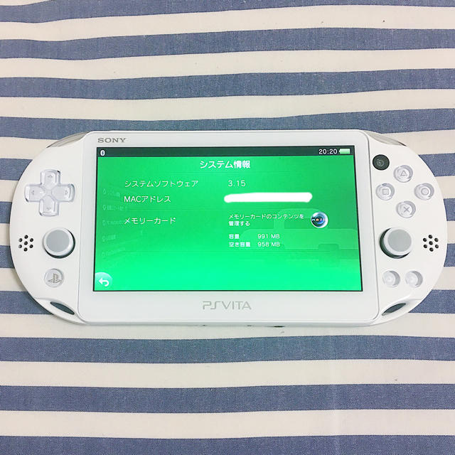携帯用ゲーム機本体【ver3.60】PSVita PCH-2000本体のみ