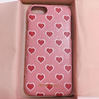 ミュウミュウ(miumiu)のあめ様専用☆miumiu ハートiPhone7ケース(iPhoneケース)