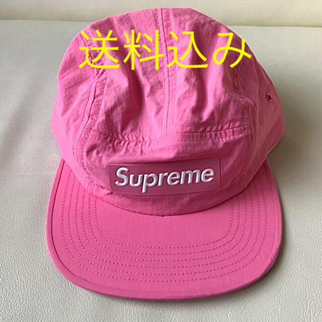 Supreme Raised logo patch camp cap pinkキャップ