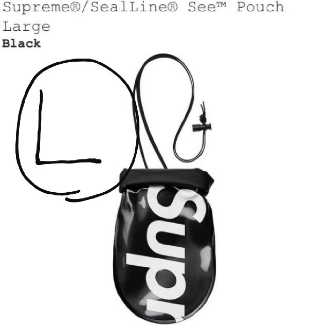 Supreme　SealLine See Pouch　Ｌ