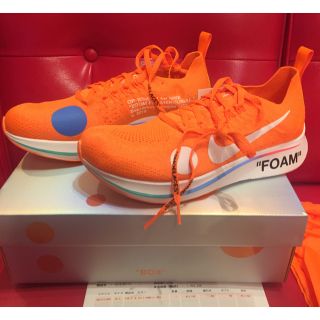 ナイキ(NIKE)の26.5 Nike off-white zoom fly ナイキ ズームフライ(スニーカー)