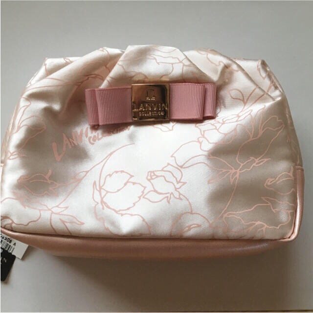 LANVIN - タグ付き 新品未使用 ランバン ♡ポーチ ピンクの通販 by