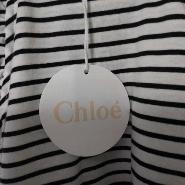 Chloe(クロエ)のChloe ボーダーワンピース　2A　マメール キッズ/ベビー/マタニティのキッズ服女の子用(90cm~)(ワンピース)の商品写真