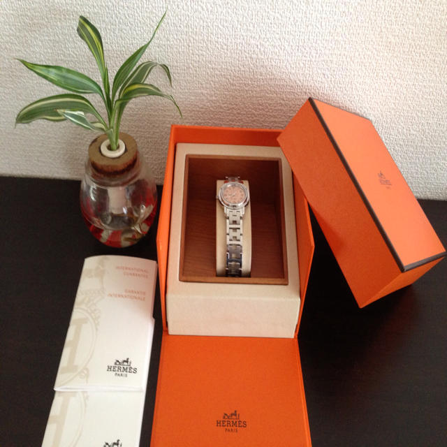 HERMES - ♡エルメスクリッパー 文字盤ピンク♡