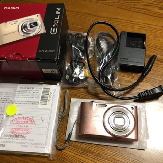 カシオ(CASIO)のCASIO EXILIM EX-Z400 美品 ピンク 箱あり (コンパクトデジタルカメラ)