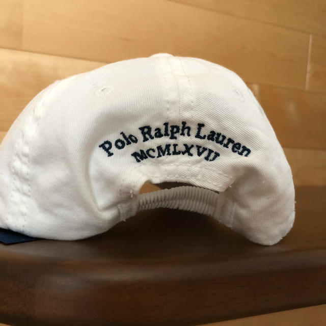 POLO RALPH LAUREN(ポロラルフローレン)の【今年流行】白CAP 帽子 48cm ラルフローレン キッズ/ベビー/マタニティのこども用ファッション小物(帽子)の商品写真