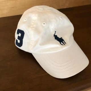 ポロラルフローレン(POLO RALPH LAUREN)の【今年流行】白CAP 帽子 48cm ラルフローレン(帽子)