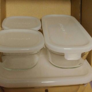 パイレックス(Pyrex)のレンジパック　耐熱性ガラス(容器)