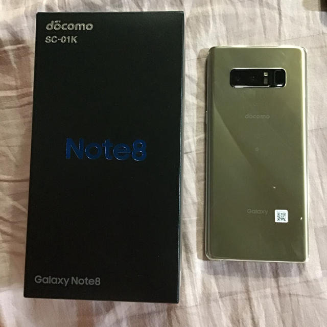 docomo galaxy note8 sc-01k 本体 美品 sim解除済み