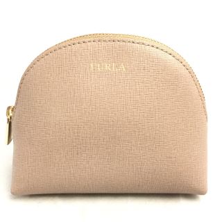 フルラ(Furla)のフルラ ベージュ エンボスレザー マルチポーチ コスメ アクセサリー(ポーチ)