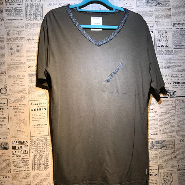 cycle(サイクル)のCYCLE サイクル VネックTシャツ size L メンズのトップス(Tシャツ/カットソー(半袖/袖なし))の商品写真