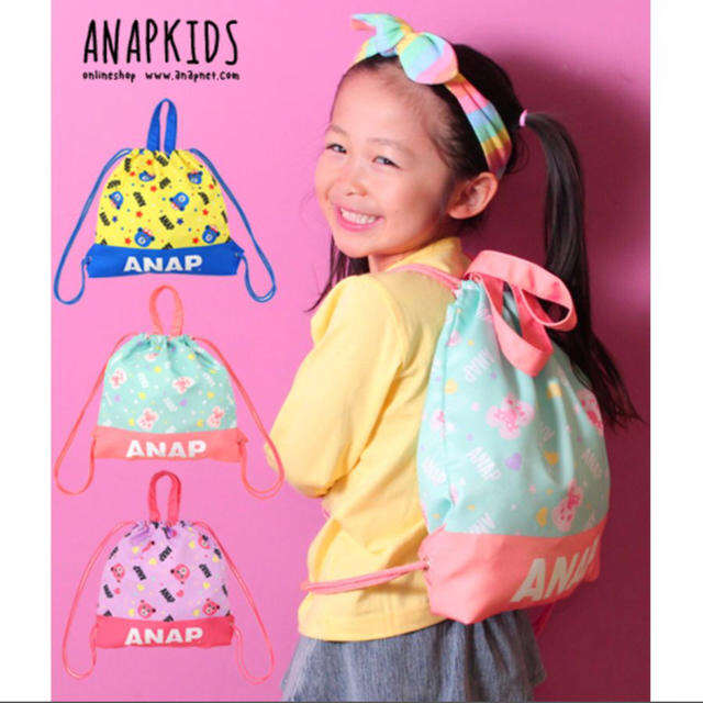 ANAP Kids(アナップキッズ)のゆん様専用ページ⭐︎ANAP Kids⭐︎ナップサック リュック バッグ キッズ/ベビー/マタニティのこども用バッグ(リュックサック)の商品写真