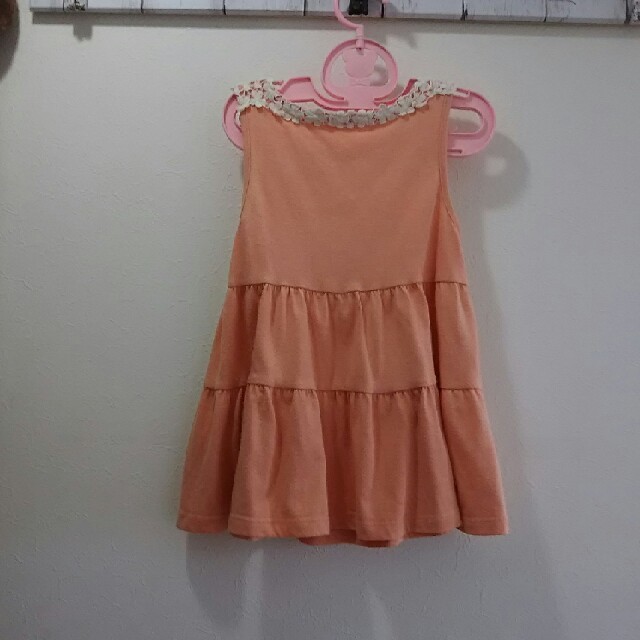 GU(ジーユー)のGU     ピンク   チュニック  130 キッズ/ベビー/マタニティのキッズ服女の子用(90cm~)(ワンピース)の商品写真