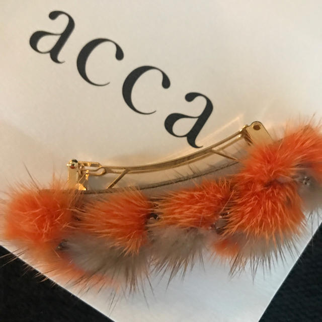 acca(アッカ)の値下げしました★acca★ミンクバレッタ★新品未使用 レディースのヘアアクセサリー(バレッタ/ヘアクリップ)の商品写真