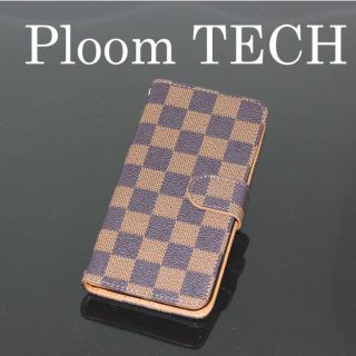 Ploom TECH　プルームテック　チェック柄ケース　ブラウン(タバコグッズ)