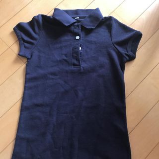 ムジルシリョウヒン(MUJI (無印良品))の無印120 ネイビーポロシャツ（美品）(Tシャツ/カットソー)