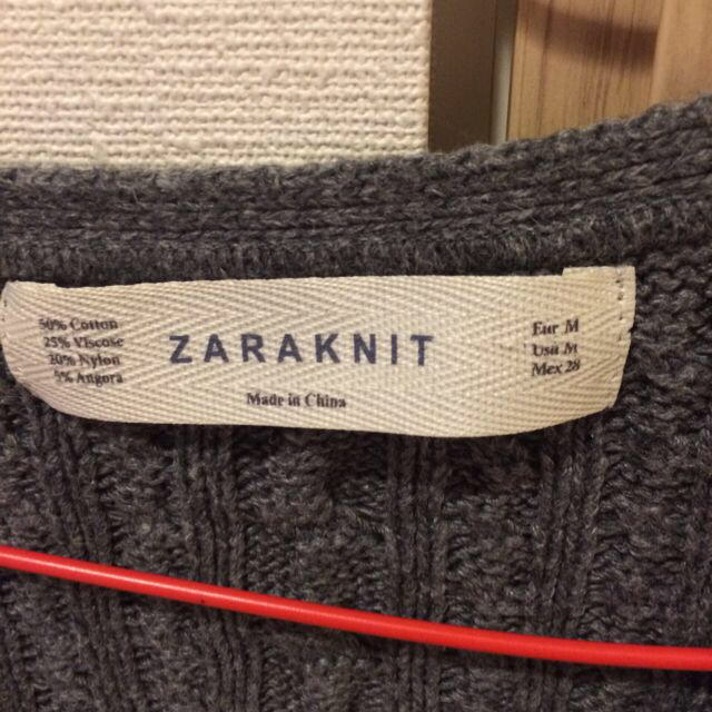 ZARA(ザラ)のザラ ケーブルニットカーディガン レディースのトップス(ニット/セーター)の商品写真