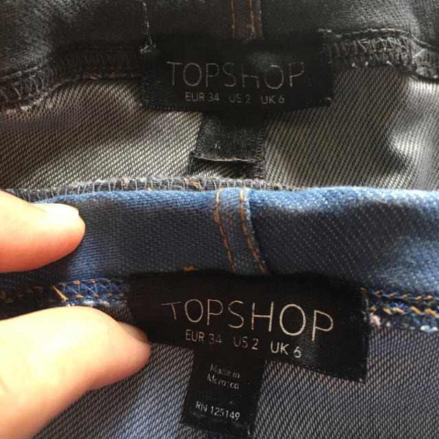 TOPSHOP(トップショップ)の★TOPSHOP デニム風レギンス 2本セット★ レディースのレッグウェア(レギンス/スパッツ)の商品写真